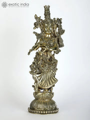 Indian Lord Radha Krishna Brass Statue