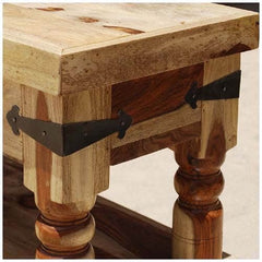 Appalachian Rustic 3-Tier Hall Console Table