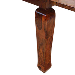 Boston Rustic Wood Extension Cabriole Legs Dining Table Honey