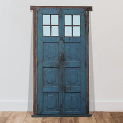 Indian Vintage Antique Handcrafted Reclaimed Wood Door 50