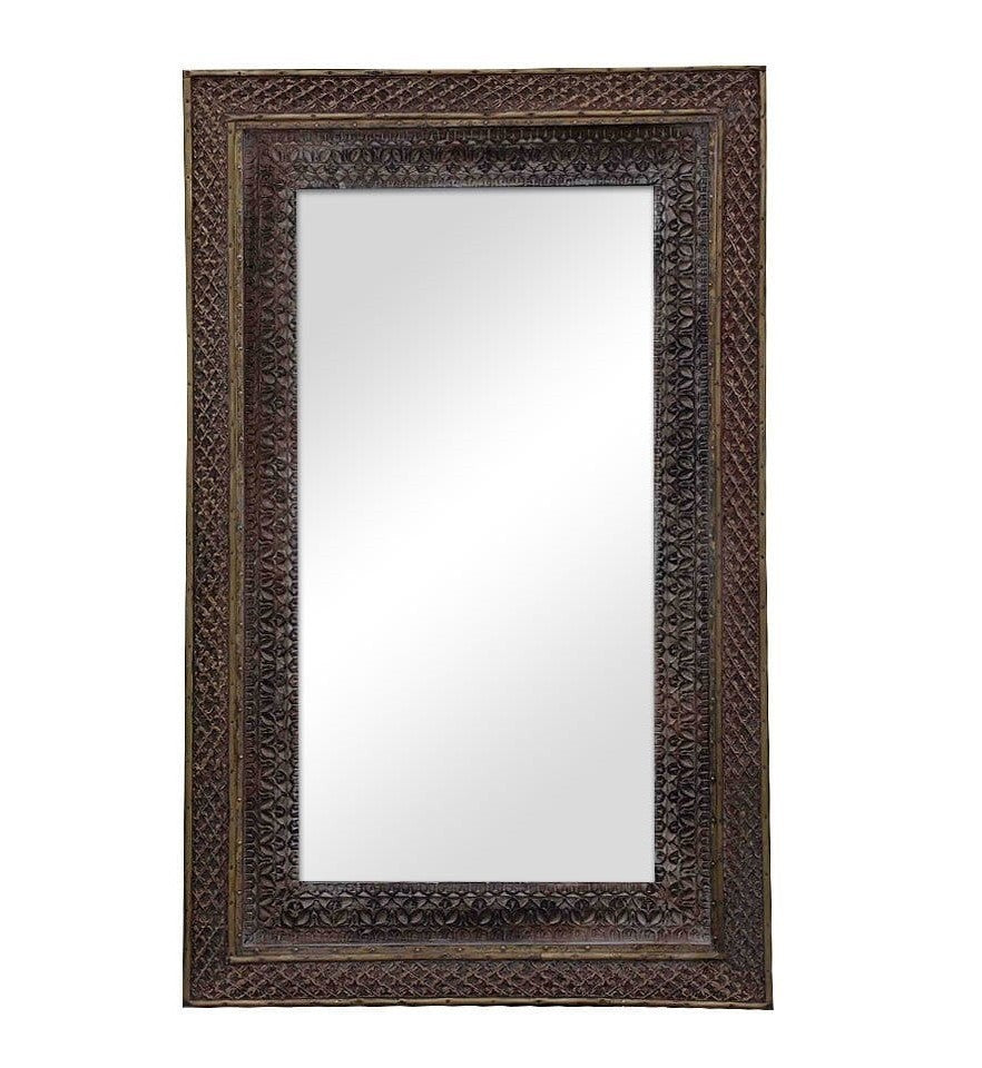 MADE TO ORDER Maharaja Indian Wooden Mirror Frame 100 x 60 cm