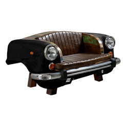 Transport Metal Industrial Jodhpur old classic recycled car seat sofa