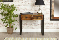 Aspen Reclaimed Wood Industrial Desk Hall Table Console 90cm