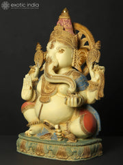 Indian Lord Ganesha Handmade Brass Statue