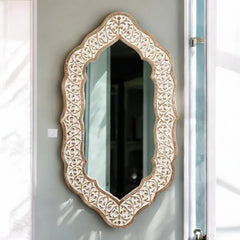 Antique Hand Carved Solid Wooden Mirror Frame 40