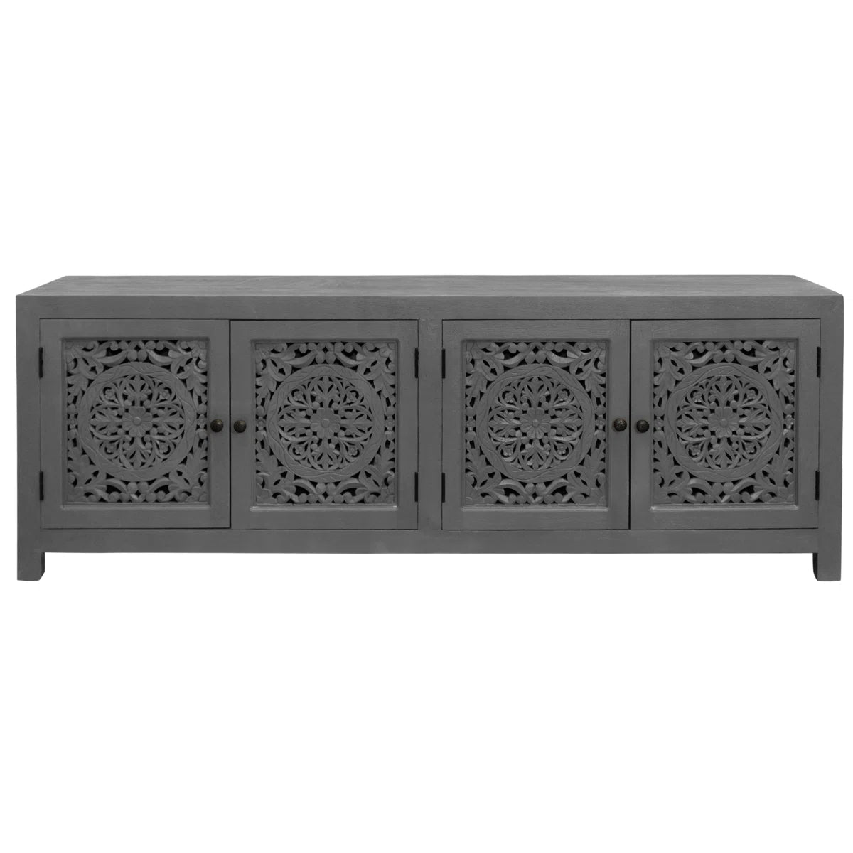 Indian Hand Carved Solid Wood TV Units B18