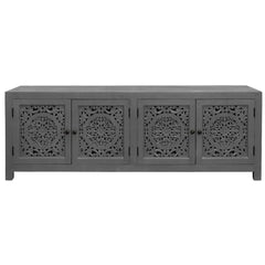 Indian Hand Carved Solid Wood TV Units B18