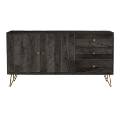 The Attic Oslo Solid Wood Sideboard Walnut