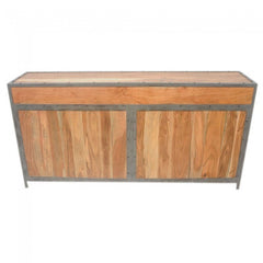 Angle Industrial French Sideboard Buffet Natural 180cm