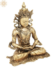 Indian Buddha Tibetan Buddhist Buddha In Brass Statue