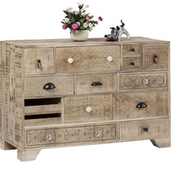 The Attic Duns Wooden Chest of Drawer Natural