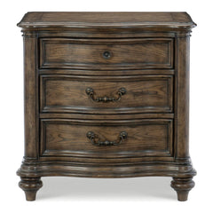 Indian Hand Carved 3 Drawers  Solid Wood Bedside Table 16