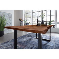 The Attic Live Edge Dining Table Honey 180 Cm