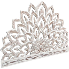 Hand Carved Lotus Flower King Size Bed Headboard Bed Head
