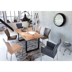 The Attic Live Edge Dining Table Honey 180 Cm