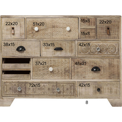 The Attic Duns Wooden Chest of Drawer Natural