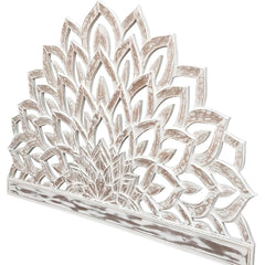 Hand Carved Lotus Flower King Size Bed Headboard Bed Head