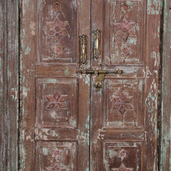 Indian Vintage Antique Handcrafted Reclaimed Wood Door 51