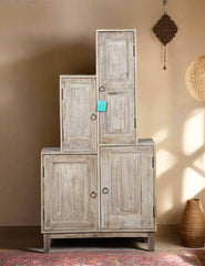 Indian Hand Carved Solid Wood Cabinet D65