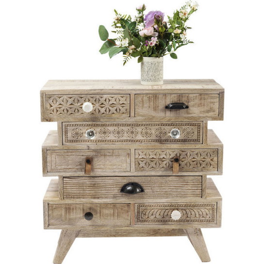 The Attic Duns Wooden Chest of Drawer Natural