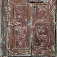 Indian Vintage Antique Handcrafted Reclaimed Wood Door 51