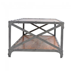 Angle Industrial French Coffee Table Natural 135x70cm