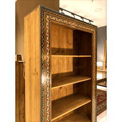 Mughal Hand Painted Solid Wood Bookshelf B24