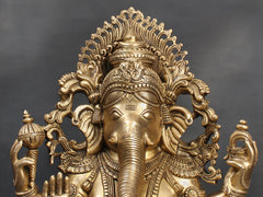 Indian Lord Ganesha Handmade Brass Statue