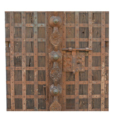 Indian Vintage Antique Handcrafted Reclaimed Wood Door 55