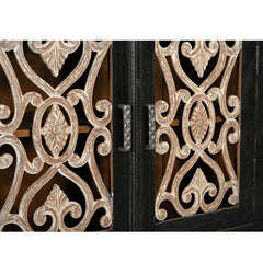 Hand Carved Jali Solid Wood Sideboard S80