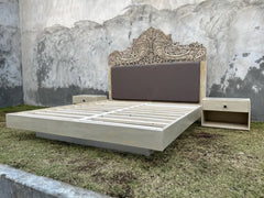 Indian Hand Carved Solid Wood Bed Frame 193