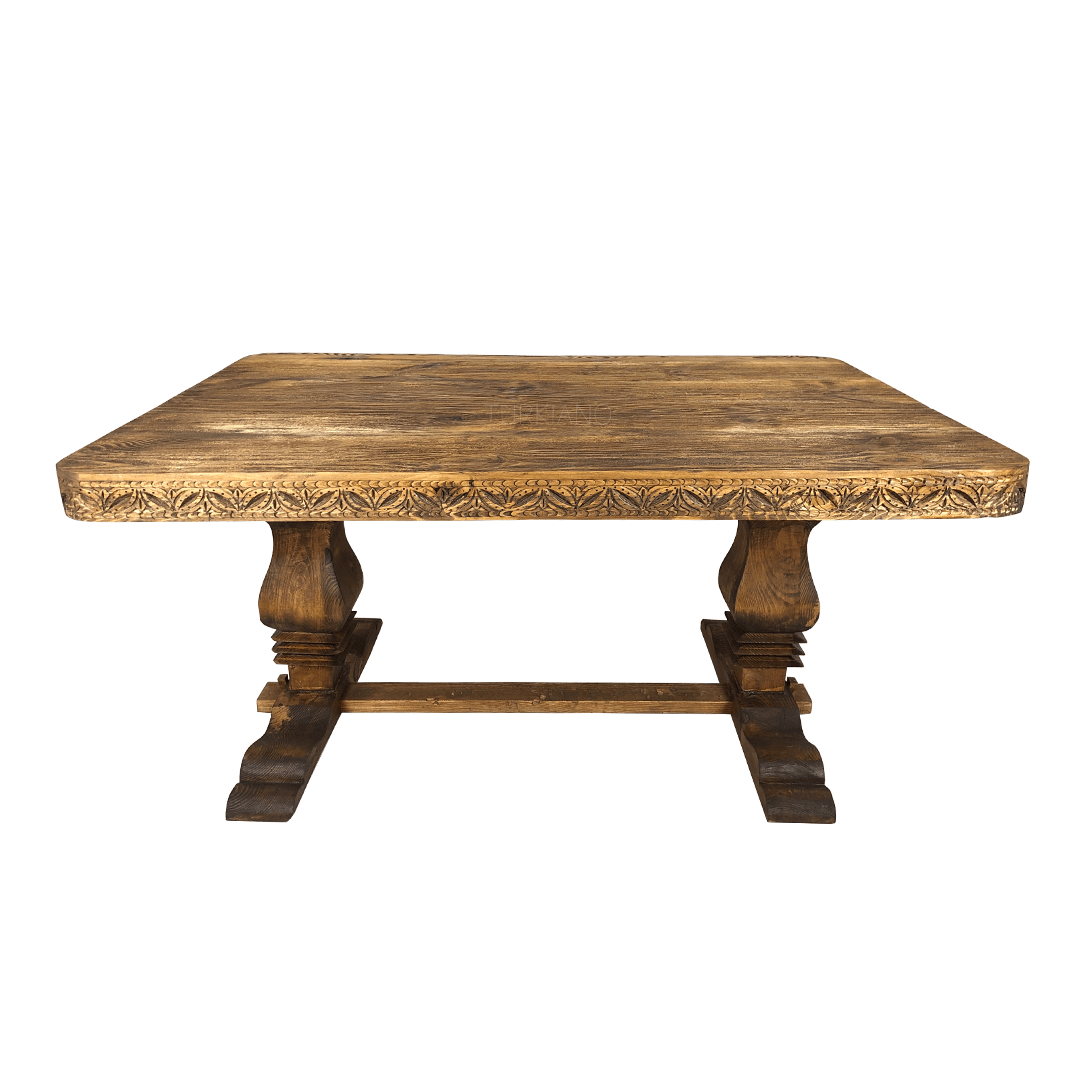 Indian Hand Carved Solid Wood Dining Table 11
