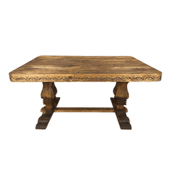 Indian Hand Carved Solid Wood Dining Table 11