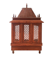 Sheesham Wood Handmade Mandir Home Temple In Brown