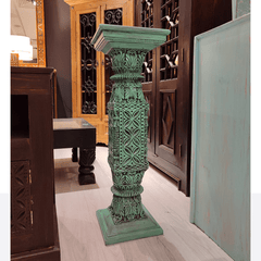 Indian Hand Carved Solid Wood Side Table 03