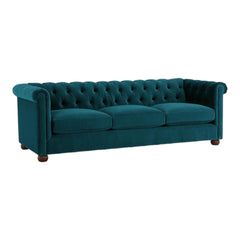 Chesterfield Brenna 3 Seater Solid Wood Fabric Sofa CHSE04