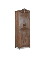 Indian Hand Carved Solid Wooden Cupboard Wardrobe D69