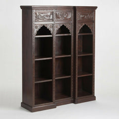 Mehrab Indian Carved bookshelf Arch Window Antique style Jharokha book display shelf B07  -  