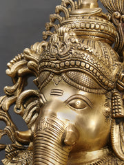 Indian Lord Ganesha Handmade Brass Statue