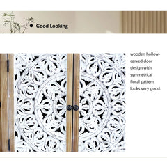 Indian Handmade Solid Wood 4 Doors Carved Sideboard