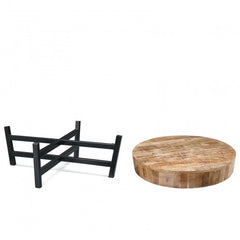 BARN Wood Metal Legs Coffee Table