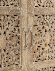 Indian Hand Carved Solid Wooden Cupboard Wardrobe D70