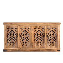 Kalah Hand Carved Solid Wooden Sideboard Buffet 90x180x40cm KLA0148  -  