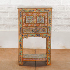 Pandora Hand Painted Solid Wood Cabinet Multicolour