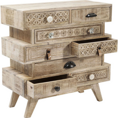 The Attic Duns Wooden Chest of Drawer Natural