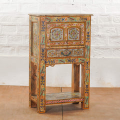 Pandora Hand Painted Solid Wood Cabinet Multicolour