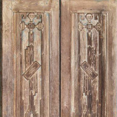 Rustica Reclaimed Solid Wood Door On Stand 09