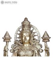 Indian Lord Goddess Lakshmi Brass Statue