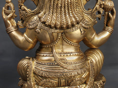 Indian Lord Ganesha Handmade Brass Statue