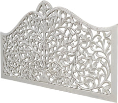 Hand Carved King Size Bed Headboard Bed Head White